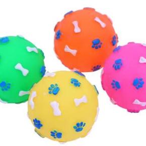 Vinyl ball, dog toy