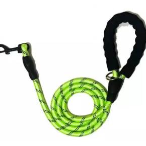 Dog leash with reflective